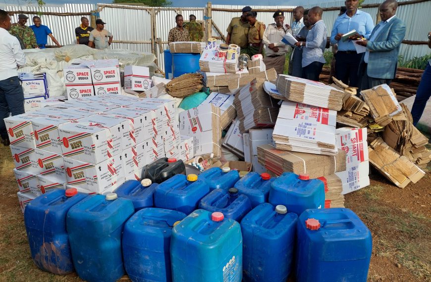 Seven arrested, 685 litres of alcohol nabbed in Kericho