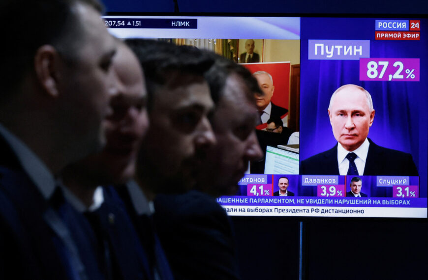 Putin set to win after 95.04% of ballots counted » Capital News