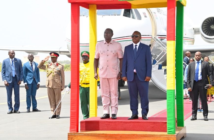 President Ruto arrives in Guinea Bissau