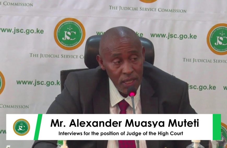 Muteti defends record as he interviews for judge » Capital News