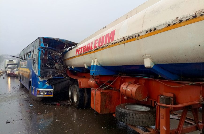 Two killed in Kikuyu accident involving Eldoret Express bus and fuel tanker