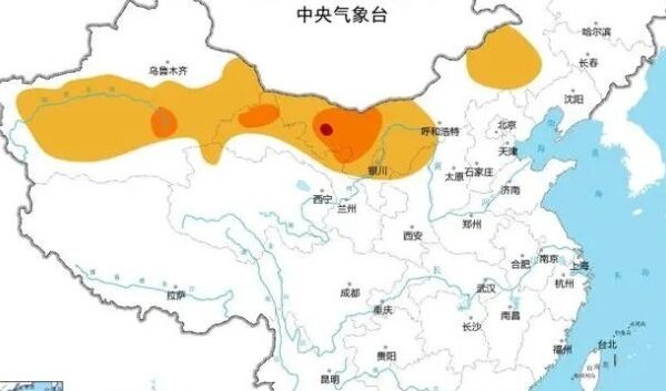 China puts forth sandstorm warning