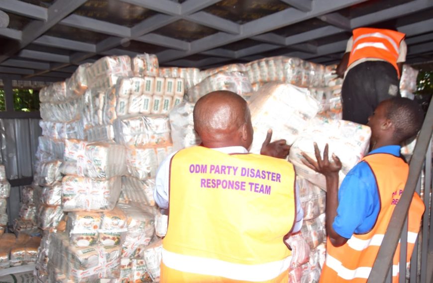 ODM flags off food donations to flood victims