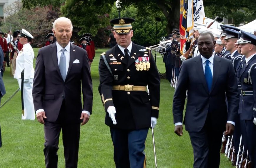 (VIDEO) President Ruto accorded full state reception by US President Biden at the White House