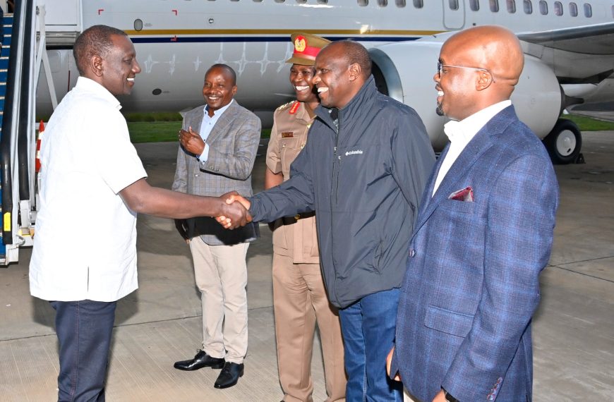President William Ruto jets back from the United States