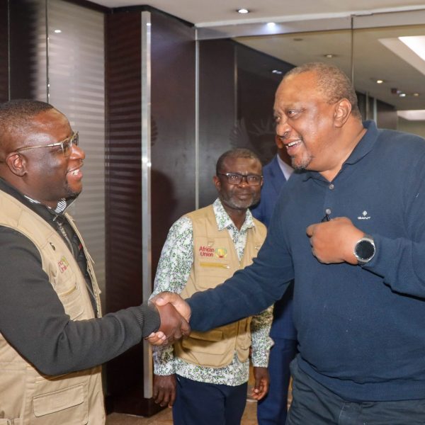 Former President Uhuru Kenyatta lands in South Africa ahead of elections