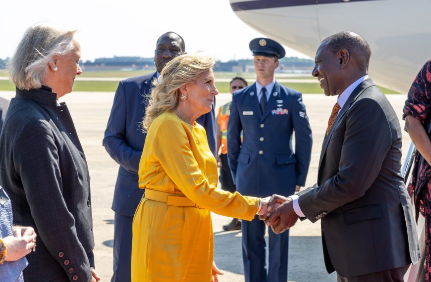 President Ruto arrives in Washington D.C, received by Jill Biden » Capital News