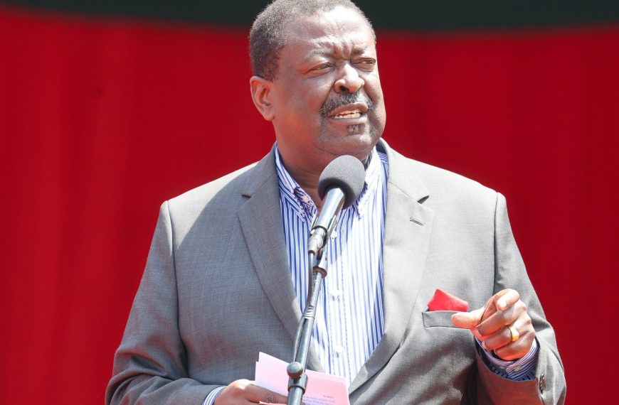 Let´s not take unity and security of our nation for granted, says Mudavadi