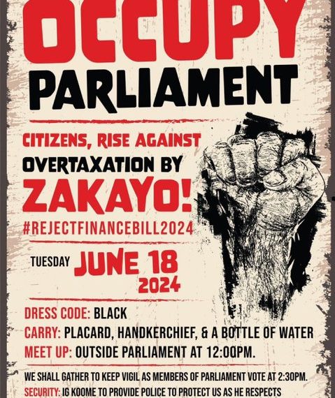 All Set for Tuesday’s ‘Occupy Parliament’ Protest Against Finance Bill 2024 » Capital News
