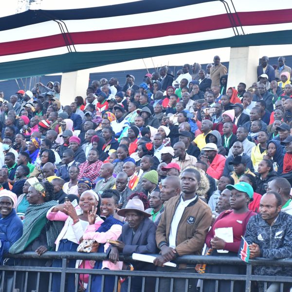 Thousands throng Masinde Muliro Stadium for Madaraka Day celebrations