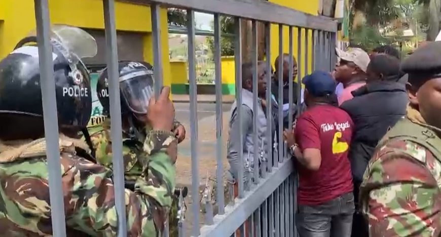 MP Gakuya supporters protest cancellation of UDA Nairobi polls
