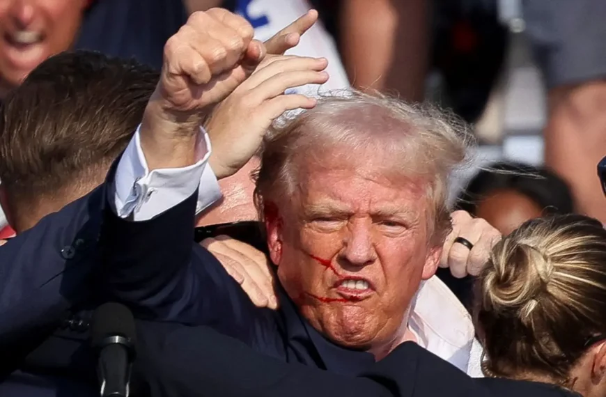 Trump rushed off stage at rally as shots heard