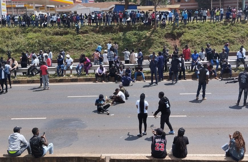 JKUAT students protest mysterious death of Denzel Omondi