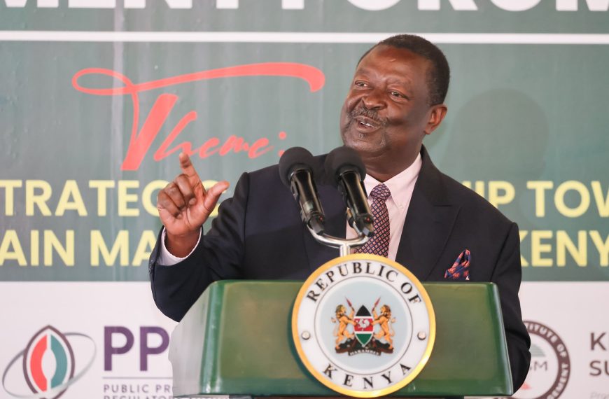 National interest should come first, Mudavadi tells supply chain and procurement professionals