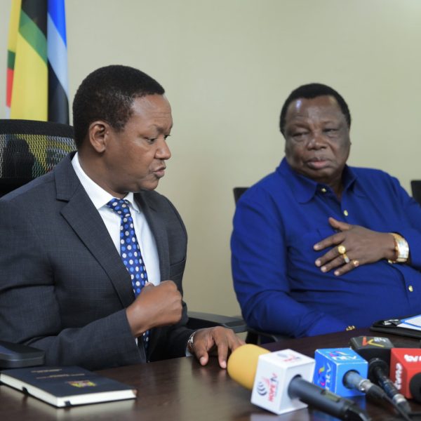 CS Mutua, Atwoli meet to foster dialogue, harmony in labour sector