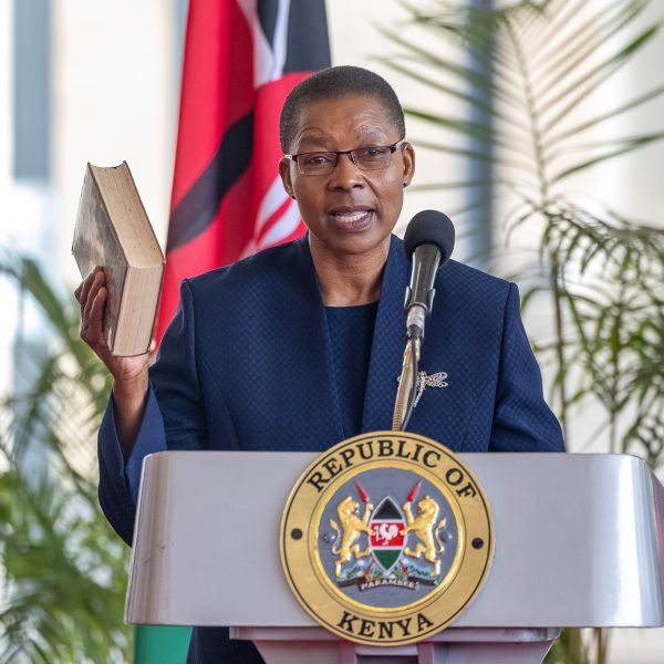 Kenya’s first female AG makes maiden visit to State Law Office