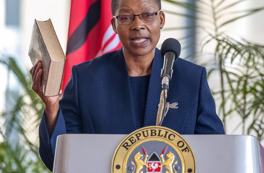 Kenya’s first female AG makes maiden visit to State Law Office