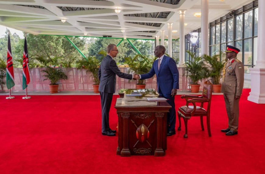 President Ruto receives credentials from 4 new Ambassadors to Kenya