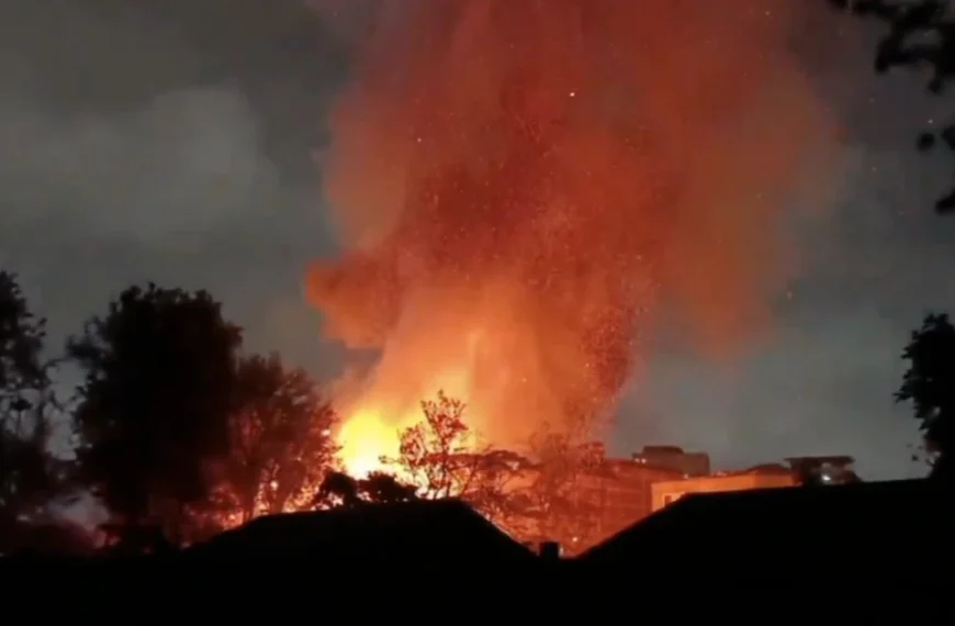Massive fire erupts after gas explosion, leaves trail of destruction in Ngara