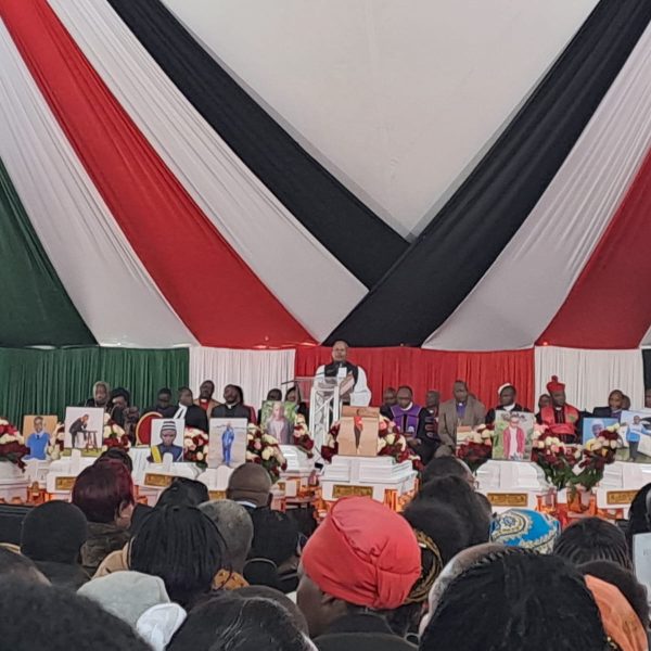 Memorial service for 21 pupils killed in Endarasha school fire underway