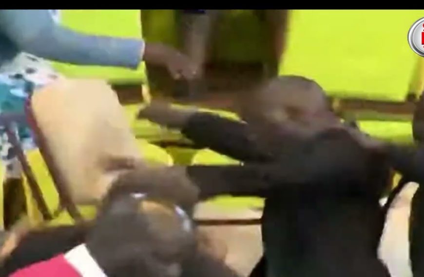 (VIDEO) Activist Morara Kebaso ejected from Bomas of Kenya amid chaos during DP Gachagua’s impeachment public participation