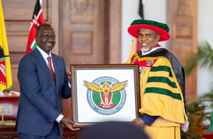 President Ruto awards Charter to National Intelligence University