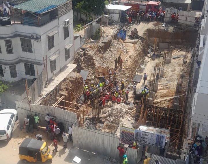 One person feared trapped after building collapse in Majengo, Mombasa