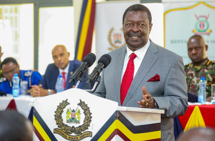 Govt prioritizes welfare of police officers and their families – Mudavadi