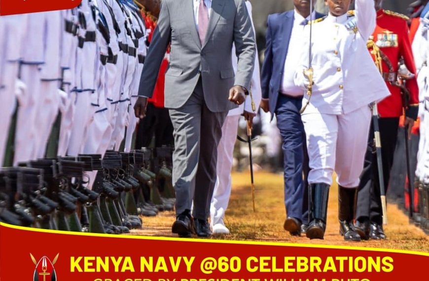 Ruto to preside over Kenya Navy’s 60th anniversary celebrations