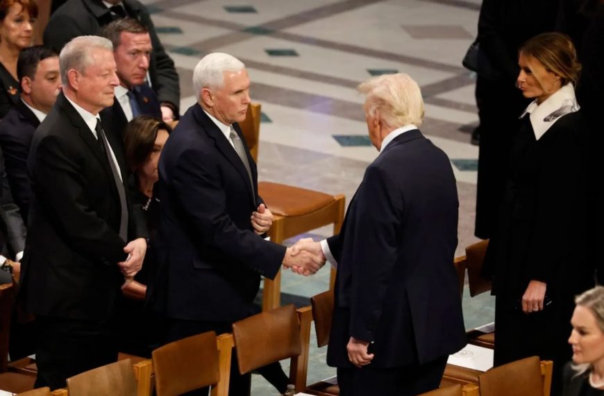 Handshakes, smiles and stares as five presidents meet at Carter’s funeral » Capital News