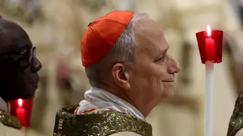 Getty Images US cardinal Robert Francis Prevost attends the Easter Vigil Mass at St. Peter
