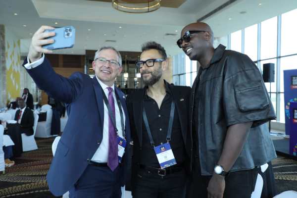 From L- R Marc Dillard, Chargé d
