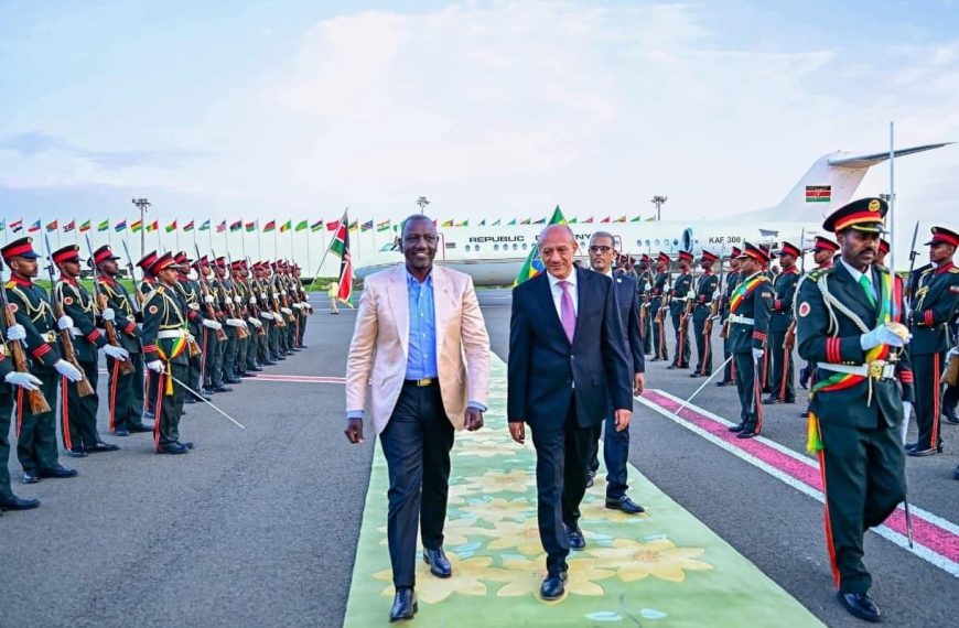 President Ruto arrives in Addis Ababa for UN food systems summit