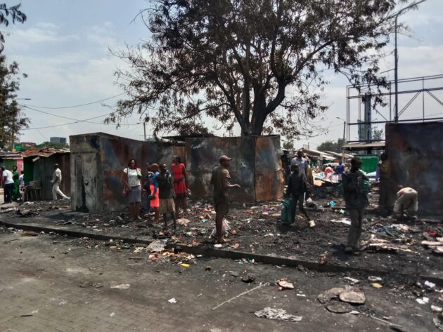 Kisumu traders suspect street urchins behind stalls fire » Capital News
