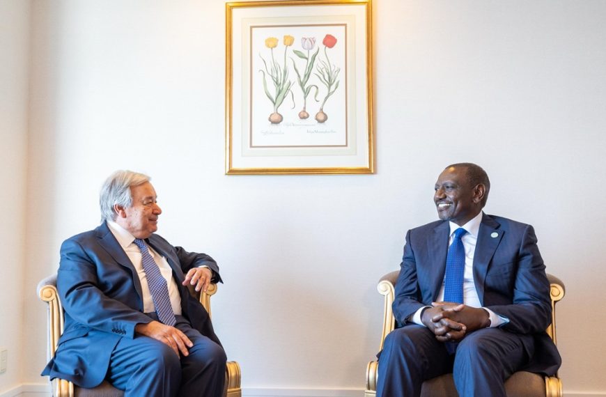 President Ruto holds talks with UN Secretary General Guterres